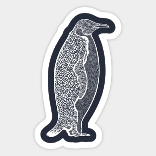 Emperor Penguin - detailed animal lovers drawing Sticker